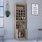 Tuhome Beijing Kava Bar Cabinet, Double Door, Two Shelves, Sixteen Built-in Wine Rack, Light Pine MLR7885 - alternate 8